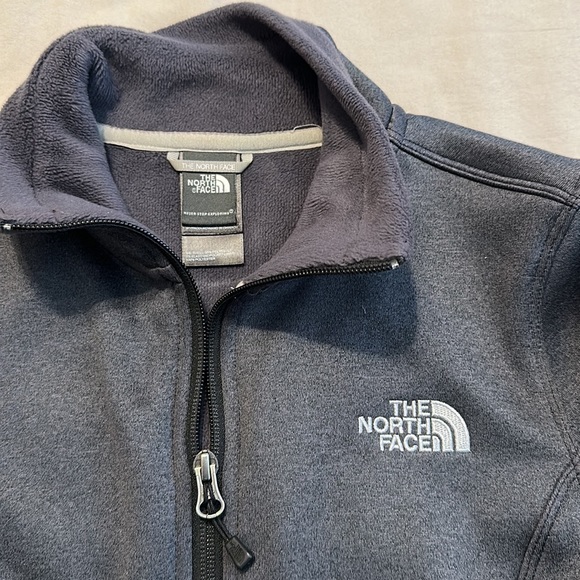 The North Face Agave Fleece Jacket Long Sleeve C656 Dark Gray XS - Picture 3 of 4
